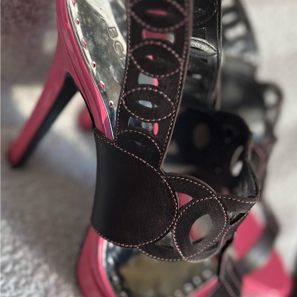 BCBGirl brown and pink heels - Picture 9 of 11